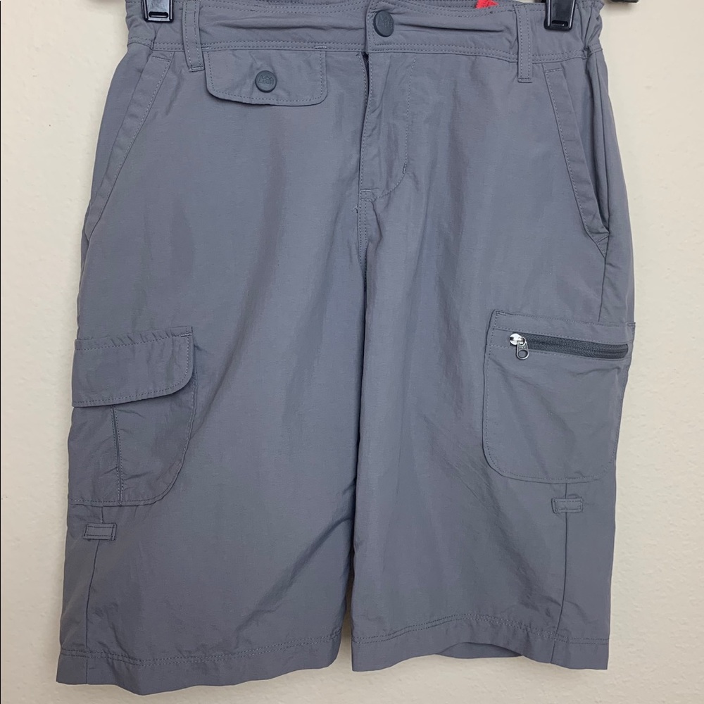 Girls REI Sahara Roll-Up Grey Shorts